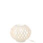 Lampe de table en bois blanc 32x32x28 cm