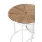 Set de 2 tables basses en verre blanc 50x50x56 cm Set de 2 tables basses en verre blanc 50x50x56 cm