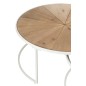 Set de 2 tables basses en verre blanc 91x91x41 cm Set de 2 tables basses en verre blanc 91x91x41 cm