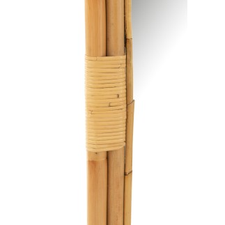 Specchio a scala in legno naturale 80x3x152cm