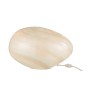 Candeeiro oval em vidro branco 40x30x24 cm