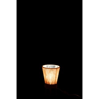 Lampe en métal naturel 18x18x28 cm 