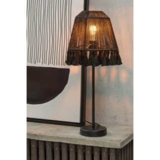 Candeeiro em metal natural 22x22x60 cm
