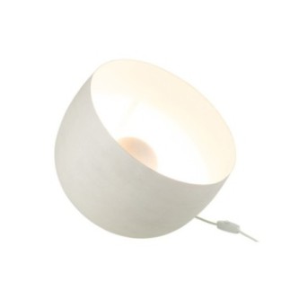 Candeeiro de mesa em metal branco 35x35x32 cm