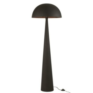 Candeeiro cogumelo em metal preto 51x51x148 cm