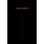 Candeeiro cogumelo em metal preto 51x51x148 cm Candeeiro cogumelo em metal preto 51x51x148 cm