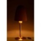 Candeeiro de mesa com base dourada em metal ocre 17x17x46 cm Candeeiro de mesa com base dourada em metal ocre 17x17x46 cm