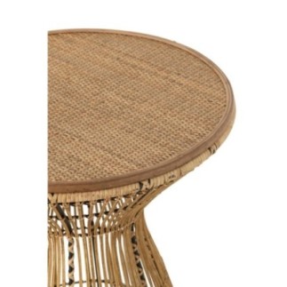 Tavolo rotondo impilabile in legno naturale 63x63x61 cm