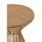 Tavolo rotondo impilabile in legno naturale 63x63x61 cm Tavolo rotondo impilabile in legno naturale 63x63x61 cm
