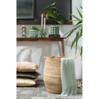 Manta de punto de tela verde 143x195x1 cm