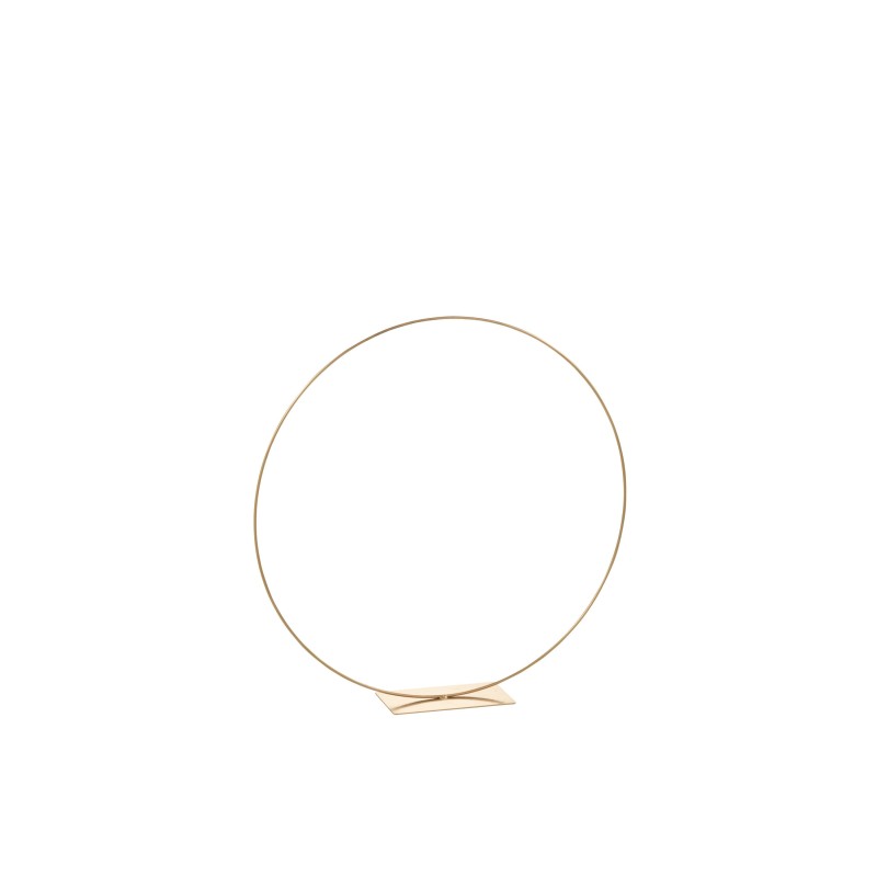 Anel com suporte em metal dourado 60x10x60 cm Anel com suporte em metal dourado 60x10x60 cm