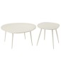 Conjunto de 2 mesas de aluminio blanco 72.5x63x38cm Conjunto de 2 mesas de aluminio blanco 72.5x63x38cm