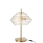 Candeeiro de mesa em vidro dourado 54x36x36 cm Candeeiro de mesa em vidro dourado 54x36x36 cm
