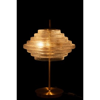 Lampe de table en verre or 54x36x36 cm 