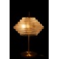 Candeeiro de mesa em vidro dourado 54x36x36 cm Candeeiro de mesa em vidro dourado 54x36x36 cm