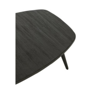 Tavolino in metallo nero 120x70x30 cm