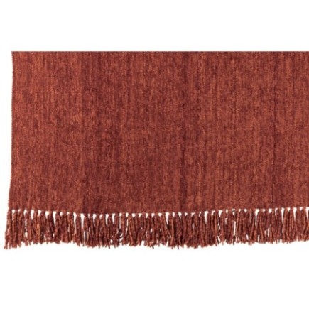 Couverture en polyester rouille 130x170 cm