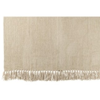 Couverture en polyester beige 130x170 cm