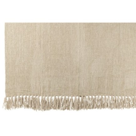 Couverture en polyester beige 130x170 cm