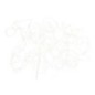 Guirlande lumineuse fil en Plastique Argent 15x15x5,5cm