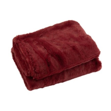 Coperta in poliestere rossa 180x130 cm