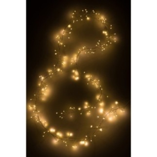 Guirlande lumineuse en plastique blanc 2m