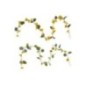 Guirlande fleurs en plastique jaune 122x5x5 cm