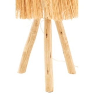 Lampe Bahamas en bois naturel 30x30x51 cm