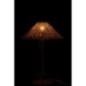 Lampada in metallo e rattan nero e naturale 32x32x50 cm Lampada in metallo e rattan nero e naturale 32x32x50 cm