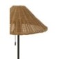 Lampada in metallo e rattan nero e naturale 32x32x50 cm Lampada in metallo e rattan nero e naturale 32x32x50 cm