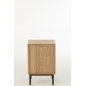 Comodino quadrato in legno beige 46x35x70 cm Comodino quadrato in legno beige 46x35x70 cm