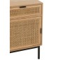 Comodino quadrato in legno beige 46x35x70 cm Comodino quadrato in legno beige 46x35x70 cm