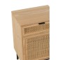 Comodino quadrato in legno beige 46x35x70 cm Comodino quadrato in legno beige 46x35x70 cm