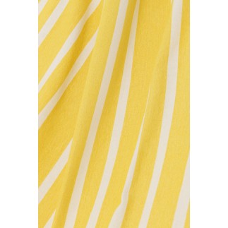 Hamac à rayures en polyester jaune 200x100 cm 