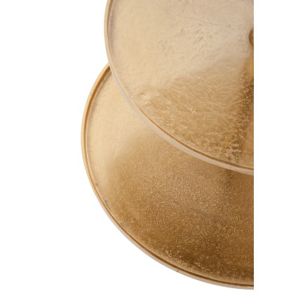 Plateau rond 5 niveaux en aluminium doré 65x65x165 cm