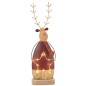 Renna decorativa illuminata in metallo rosso 45x14x6,5 cm Renna decorativa illuminata in metallo rosso 45x14x6,5 cm