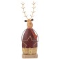 Renna decorativa illuminata in metallo rosso 45x14x6,5 cm Renna decorativa illuminata in metallo rosso 45x14x6,5 cm