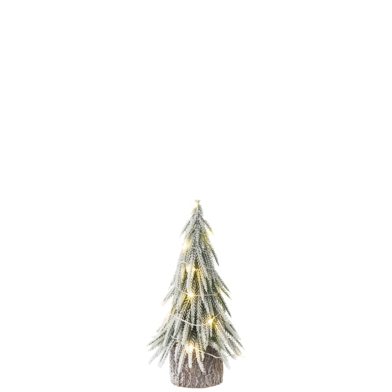 Árbol de Navidad artificial led de plástico verde 10x10x30 cm Árbol de Navidad artificial led de plástico verde 10x10x30 cm
