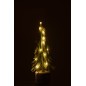 Árbol de Navidad artificial led de plástico verde 12x12x45 cm Árbol de Navidad artificial led de plástico verde 12x12x45 cm