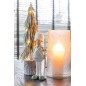 Árbol de Navidad artificial led de plástico verde 12x12x45 cm Árbol de Navidad artificial led de plástico verde 12x12x45 cm