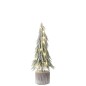 Árbol de Navidad artificial led de plástico verde 12x12x45 cm Árbol de Navidad artificial led de plástico verde 12x12x45 cm