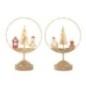 Decorazione natalizia in metallo arancione 14x6,5x45 cm (Prezzo unitario/Vendita 2 min.)