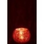 Fotóforo bola de cristal naranja 15x15x12 cm Fotóforo bola de cristal naranja 15x15x12 cm