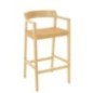 Chaise de bar en Bois Naturel 55x53x100cm Chaise de bar en Bois Naturel 55x53x100cm