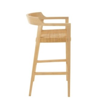Chaise de bar en Bois Naturel 55x53x100cm
