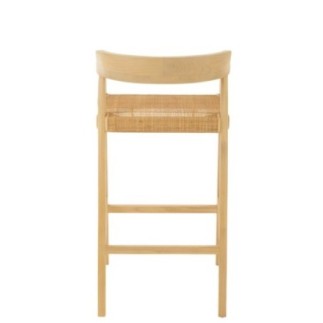 Chaise de bar en Bois Naturel 55x53x100cm