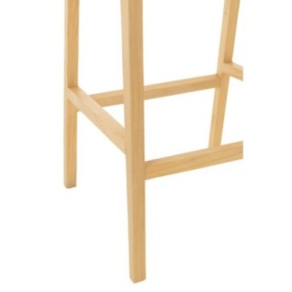 Chaise de bar en Bois Naturel 55x53x100cm