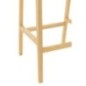 Chaise de bar en Bois Naturel 55x53x100cm Chaise de bar en Bois Naturel 55x53x100cm