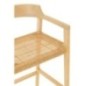 Chaise de bar en Bois Naturel 55x53x100cm Chaise de bar en Bois Naturel 55x53x100cm