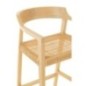 Chaise de bar en Bois Naturel 55x53x100cm Chaise de bar en Bois Naturel 55x53x100cm